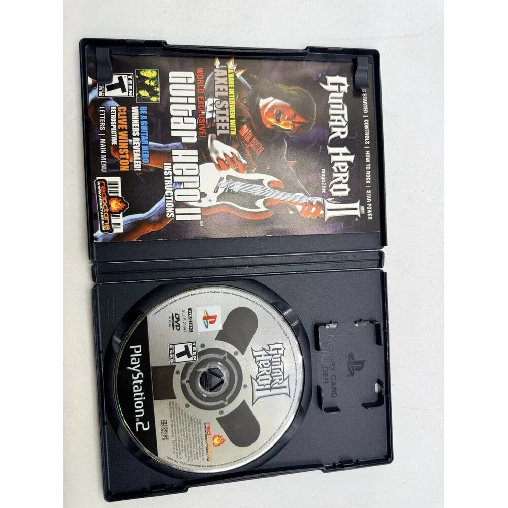 Lot Of 2 : PlayStation 2 Guitar Hero II & III Legend Of Rock Video Game 2 3